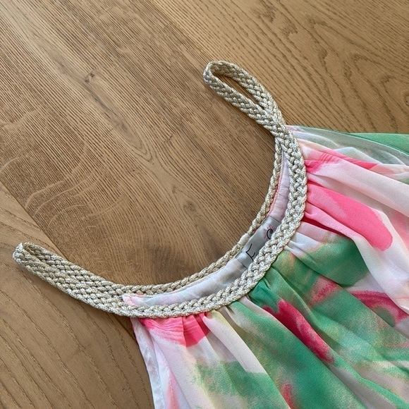 Emma G Large Women’s Mini Dress Pink & Green​ - Picture 4 of 6